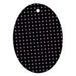 Pattern Dots Dot Seamless Oval Ornament (Two Sides)