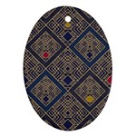 Pattern Seamless Antique Luxury Ornament (Oval)