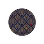 Pattern Seamless Antique Luxury Rubber Coaster (Round)