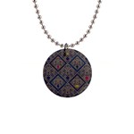Pattern Seamless Antique Luxury 1  Button Necklace