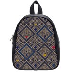 Pattern Seamless Antique Luxury School Bag (Small)