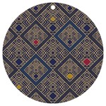 Pattern Seamless Antique Luxury UV Print Acrylic Ornament Round