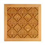 Pattern Seamless Antique Luxury Wood Photo Frame Cube
