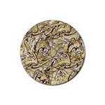 Marble Texture Pattern Seamless Rubber Coaster (Round)
