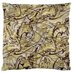 Marble Texture Pattern Seamless Large Premium Plush Fleece Cushion Case (One Side)