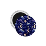 Night Moon Seamless 1.75  Magnets