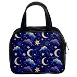 Night Moon Seamless Classic Handbag (Two Sides)