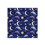 Night Moon Seamless Satin Bandana Scarf 22  x 22 