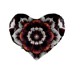 Mandala Design Pattern Standard 16  Premium Heart Shape Cushions from ArtsNow.com Back