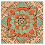 Mandala Floral Decorative Flower Square Satin Scarf (36  x 36 )