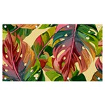 Monstera Colorful Leaves Foliage Banner and Sign 7  x 4 