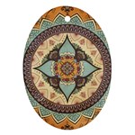 Mandala Floral Decorative Flower Ornament (Oval)