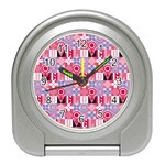 Scandinavian Abstract Pattern Travel Alarm Clock