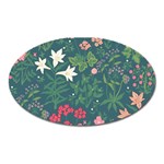 Spring small flowers Oval Magnet