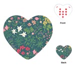 Spring small flowers Playing Cards Single Design (Heart)