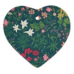 Spring small flowers Heart Ornament (Two Sides)