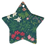 Spring small flowers Star Ornament (Two Sides)