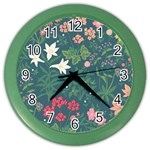 Spring small flowers Color Wall Clock