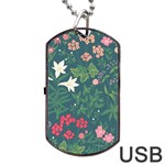 Spring small flowers Dog Tag USB Flash (Two Sides)