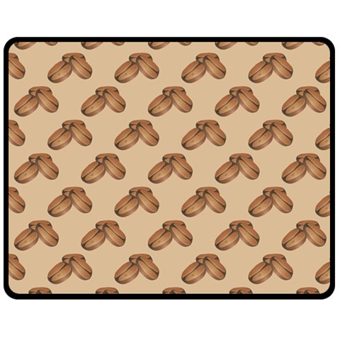 Coffee Beans Pattern Texture Two Sides Fleece Blanket (Medium) from ArtsNow.com 58.8 x47.4  Blanket Front