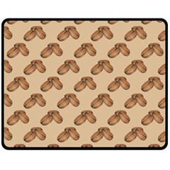 Coffee Beans Pattern Texture Two Sides Fleece Blanket (Medium) from ArtsNow.com 58.8 x47.4  Blanket Front