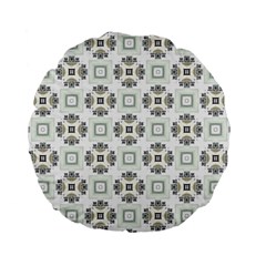 Background Pattern Retro Vintage Standard 15  Premium Flano Round Cushions from ArtsNow.com Front