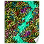 Background Leaves River Nature Canvas 16  x 20 