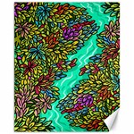 Background Leaves River Nature Canvas 11  x 14 