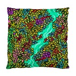 Background Leaves River Nature Standard Cushion Case (Two Sides)