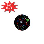 New Year Christmas Background 1  Mini Magnets (100 pack) 