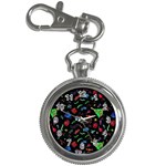 New Year Christmas Background Key Chain Watches