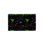 New Year Christmas Background Cosmetic Bag (XS)