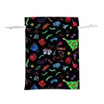 New Year Christmas Background Lightweight Drawstring Pouch (S)
