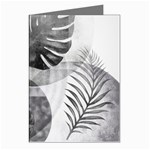 Vintage Retro Boho Background Leaves Botanical Greeting Cards (Pkg of 8)