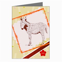 Donkey foal Greeting Cards (Pkg of 8) from ArtsNow.com Left