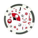 Assorted Illustration Lot Japan Fundal Japanese Poker Chip Card Guard