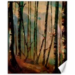 Woodland Woods Forest Trees Nature Outdoors Cellphone Wallpaper Mist Moon Background Artwork Book Co Canvas 16  x 20 