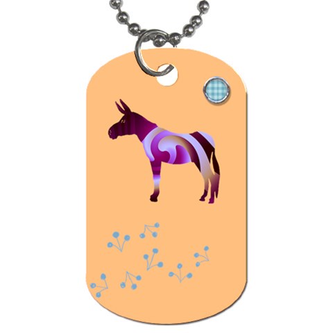 Swirl donk Dog Tag (One Side) from ArtsNow.com Front
