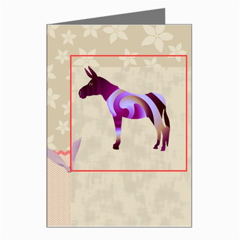 Swirl donk Greeting Card from ArtsNow.com Left