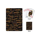 Abierto neon lettes over glass motif pattern Playing Cards Single Design (Mini)