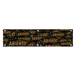 Abierto neon lettes over glass motif pattern Banner and Sign 4  x 1 