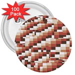 ChromaticMosaic Print Pattern 3  Buttons (100 pack) 