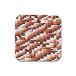 ChromaticMosaic Print Pattern Rubber Square Coaster (4 pack)
