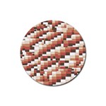 ChromaticMosaic Print Pattern Rubber Round Coaster (4 pack)