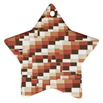 ChromaticMosaic Print Pattern Star Ornament (Two Sides)