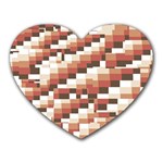 ChromaticMosaic Print Pattern Heart Mousepad