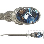 Steampunk Woman With Owl 2 Steampunk Woman With Owl Woman With Owl Strap Letter Opener