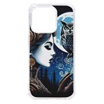 Steampunk Woman With Owl 2 Steampunk Woman With Owl Woman With Owl Strap iPhone 14 Pro TPU UV Print Case