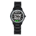 Gym mode Stainless Steel Round Watch