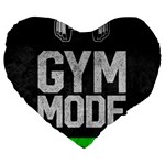 Gym mode Large 19  Premium Flano Heart Shape Cushions